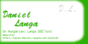 daniel langa business card